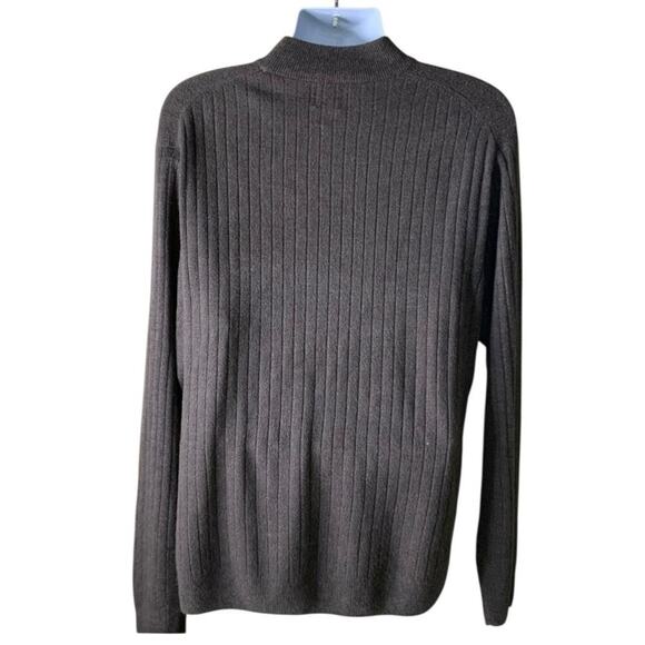 Geoffrey Beene Vintage Sweater Mens XXL Long Sleeve Mock Stretch Acrylic Knit - Picture 4 of 5
